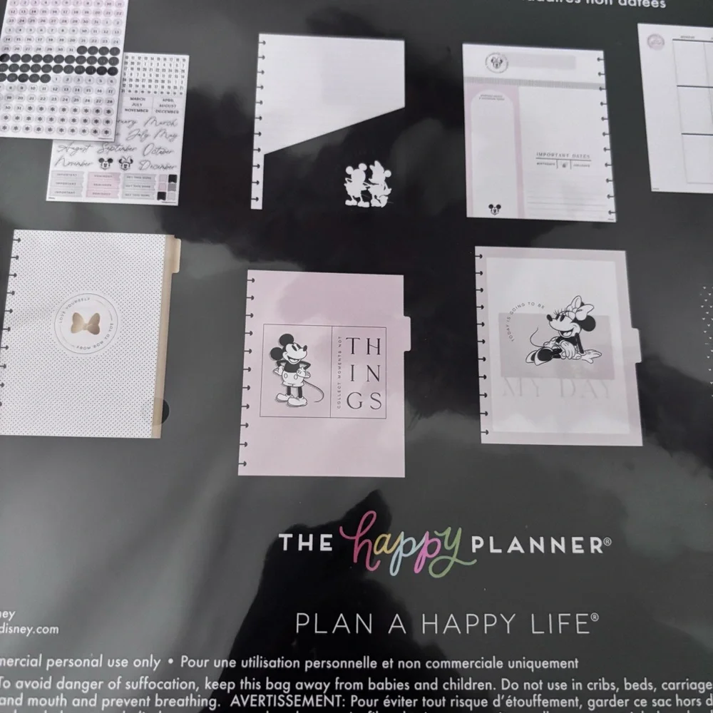 The Happy Planner Disney vertical extension pack for big planner
